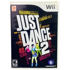 Nintendo Wii Just Dance 2 Video‎ Game Disc and Case